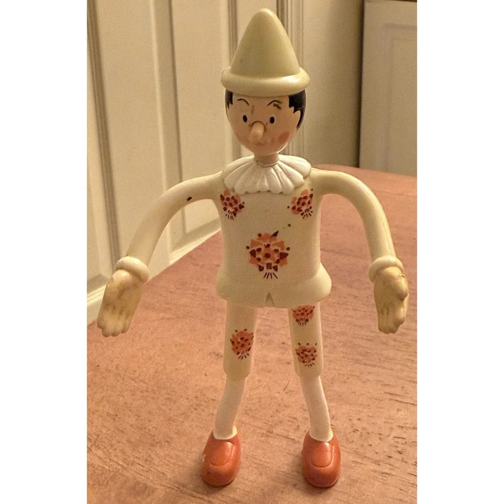2002 McDonalds‎ Bendable Miramack Pinocchio Rubber Action Figure Toy